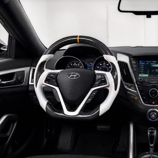 (2012'-2017') Veloster Carbon Fiber Steering Wheel