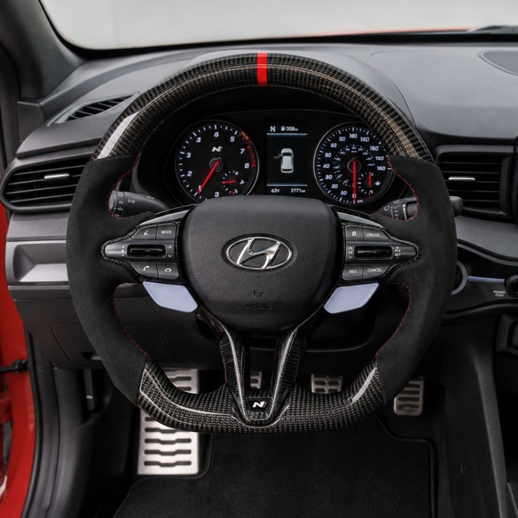(2019'+) Veloster Carbon Fiber Steering Wheel