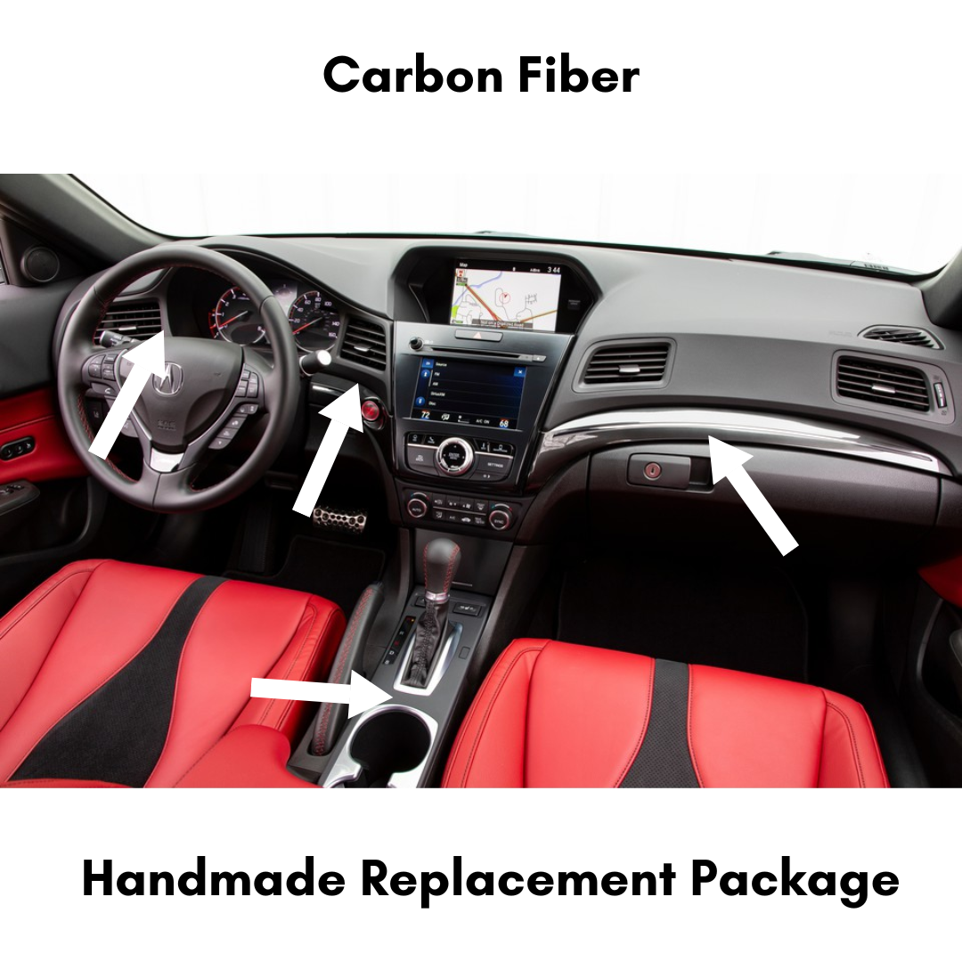 2016+ Acura ILX Carbon Fiber Interior Direct Replacement Kit