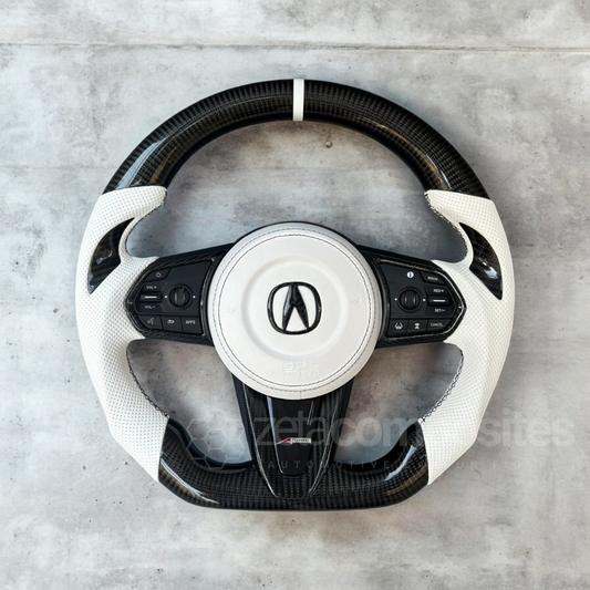 custom carbon fiber steering wheel for acura mdx tlx