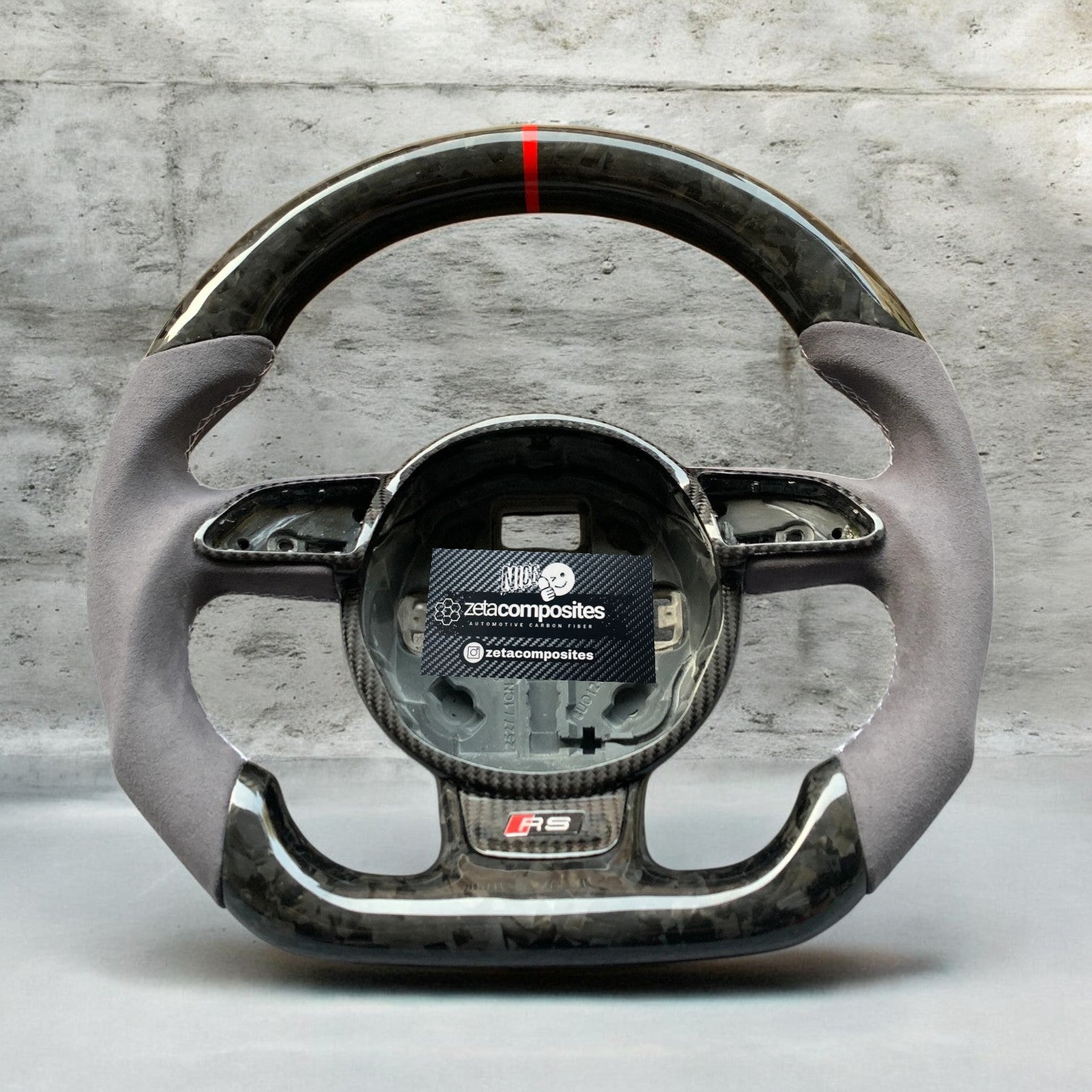 custom audi carbon fiber steering wheel b8.5