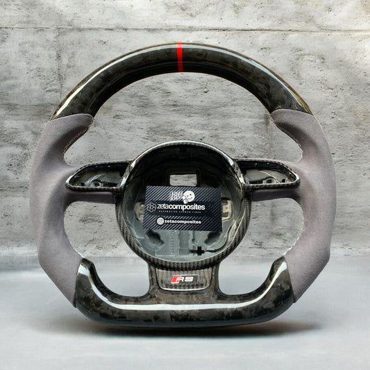 custom audi carbon fiber steering wheel b8.5