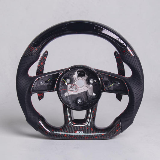 (2017'+) Audi B9 A/S/RS/Q 3/4/5 Carbon Fiber Steering Wheel
