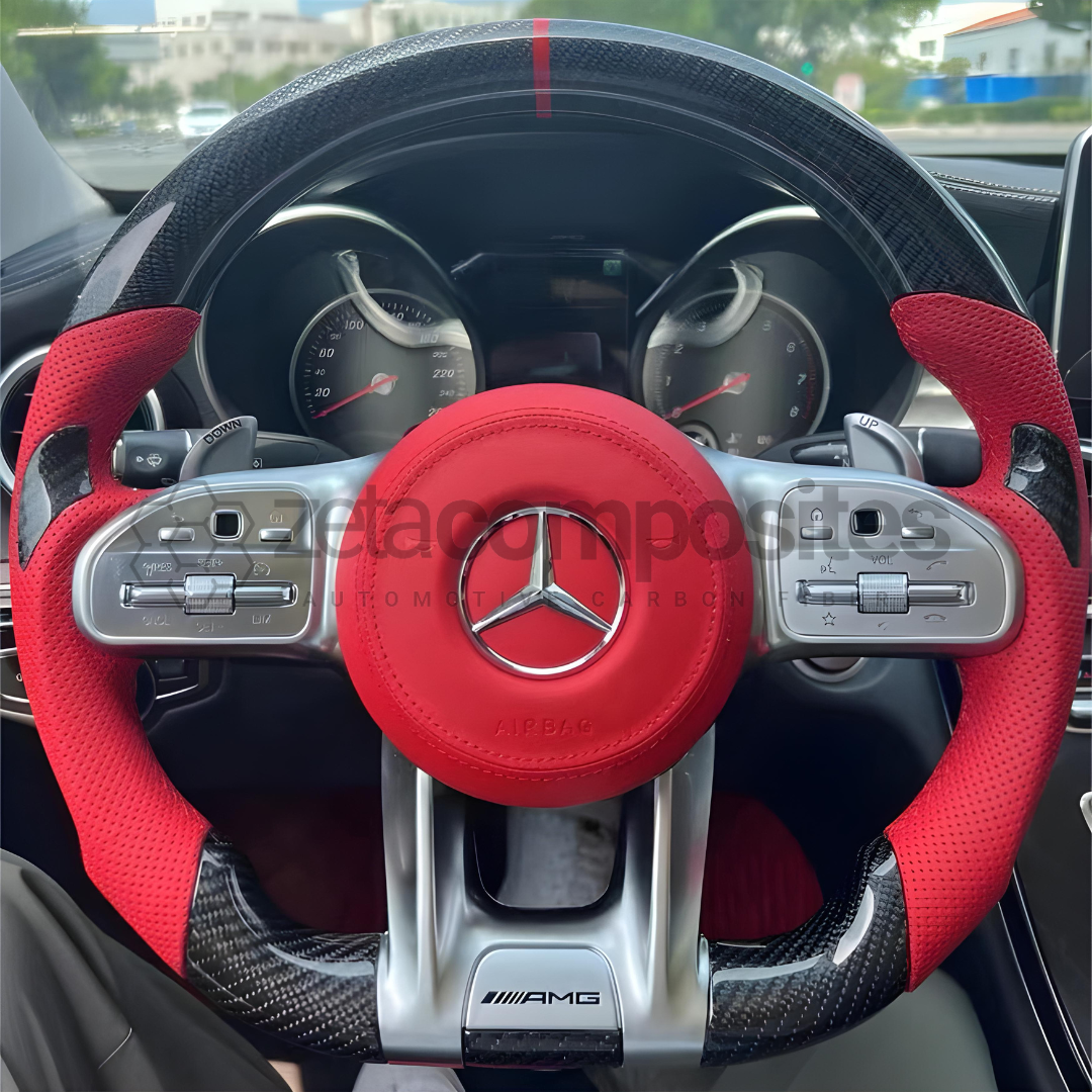 2018+ Mercedes Benz AMG Carbon Fiber Steering Wheel Custom