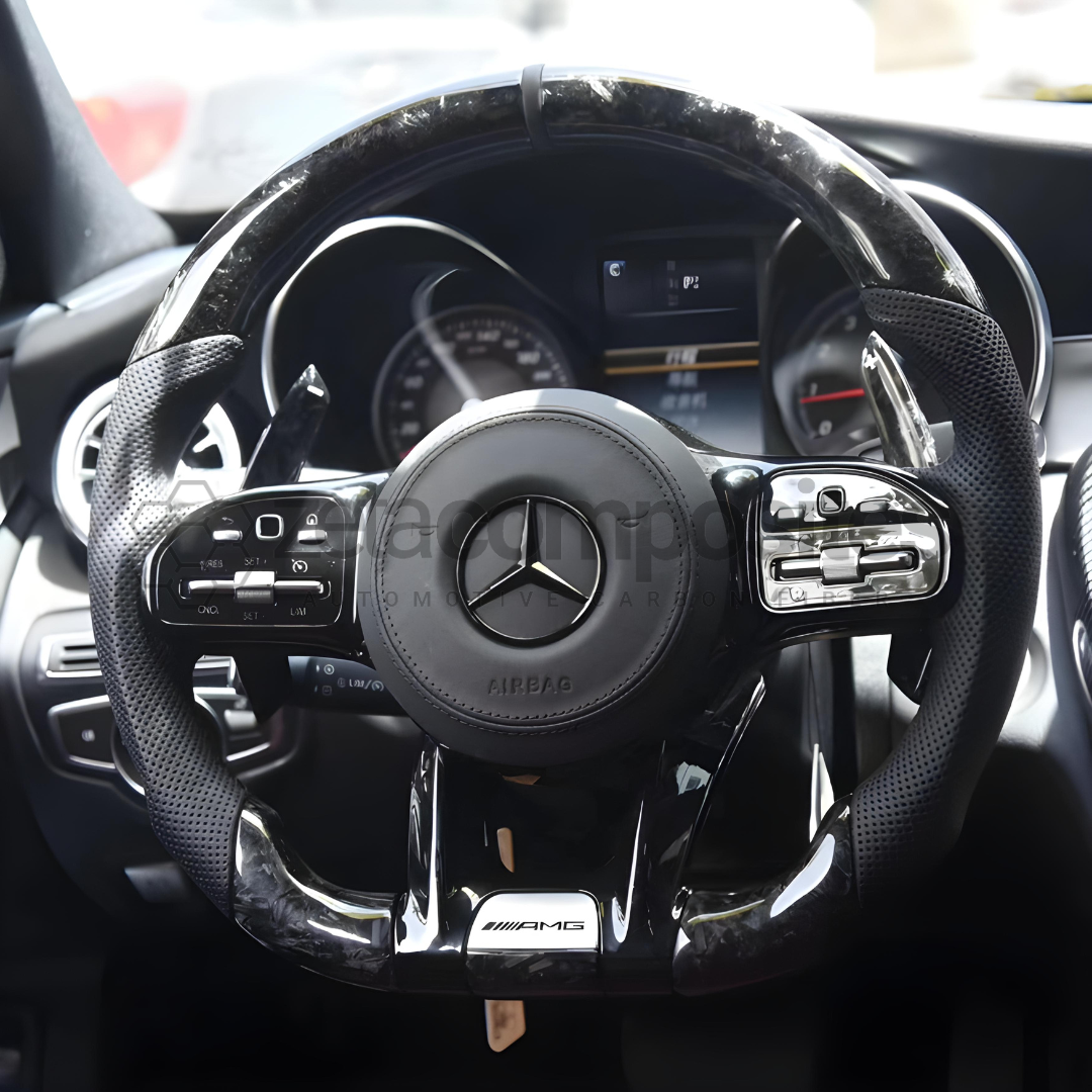 2018+ Mercedes Benz AMG Carbon Fiber Steering Wheel Custom