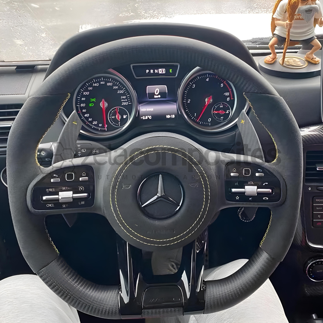 2018+ Mercedes Benz AMG Carbon Fiber Steering Wheel Custom