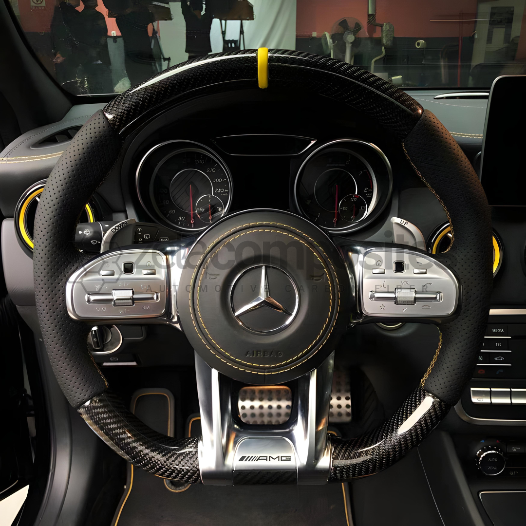 2018+ Mercedes Benz AMG Carbon Fiber Steering Wheel Custom