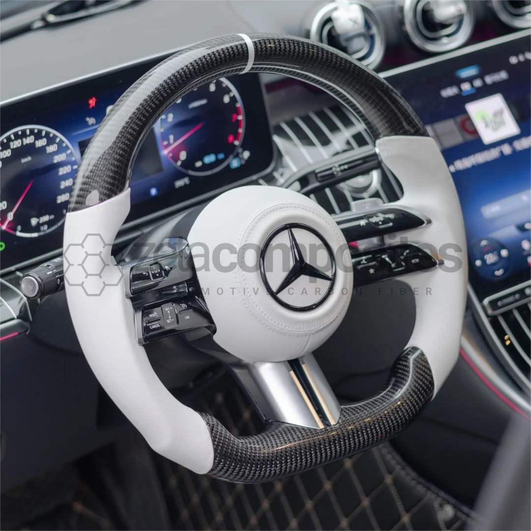 2020+ Mercedes Benz E Class W213 & S Class W223 Carbon Fiber Steering Wheel Custom