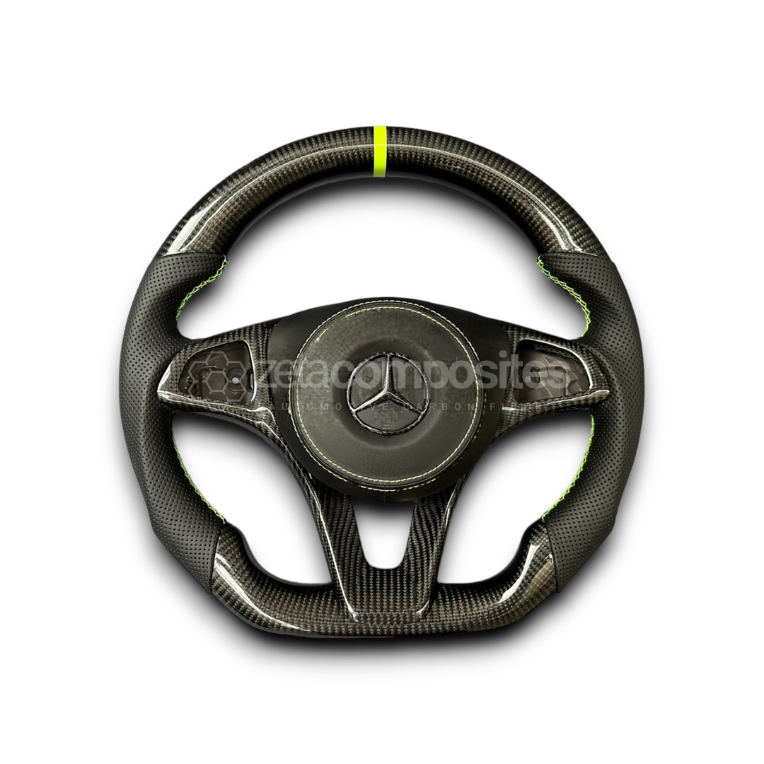 2012-2015 Mercedes Benz W204 Carbon Fiber Steering Wheel Custom