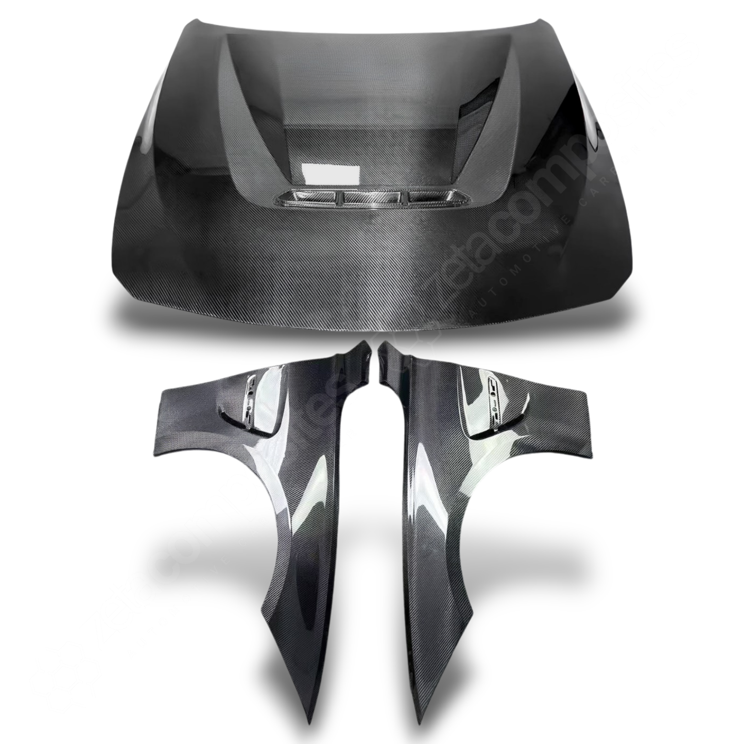 BMW F80/F30 Carbon Fiber Hood & Fenders Kit - GTS Style