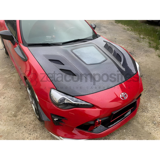 Carbon Fiber Hood Scion FRS / Subaru BRZ / Toyota 86 2013-2020 - ZR1 Style