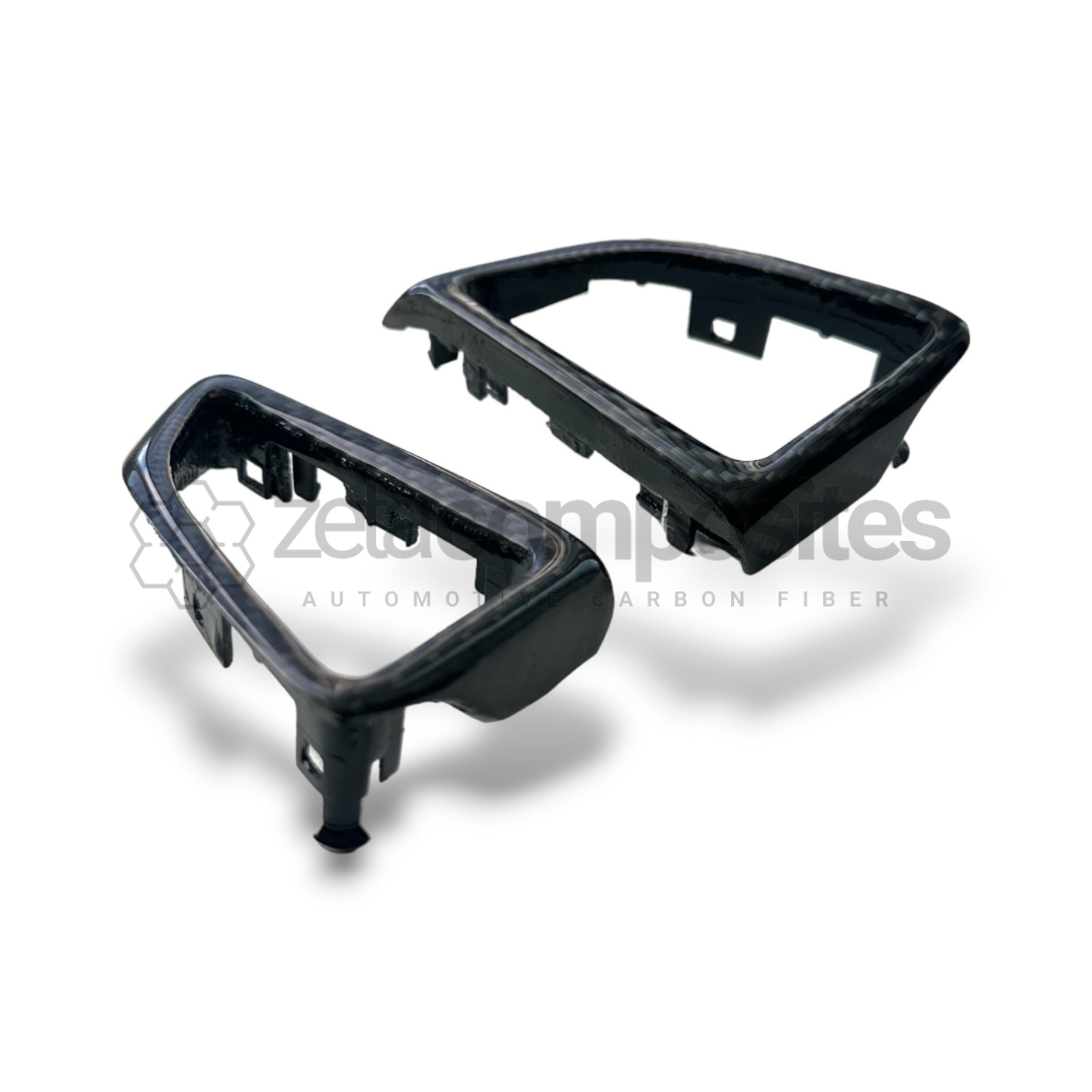 set of carbon fiber trim bezels for 6th gen camaro