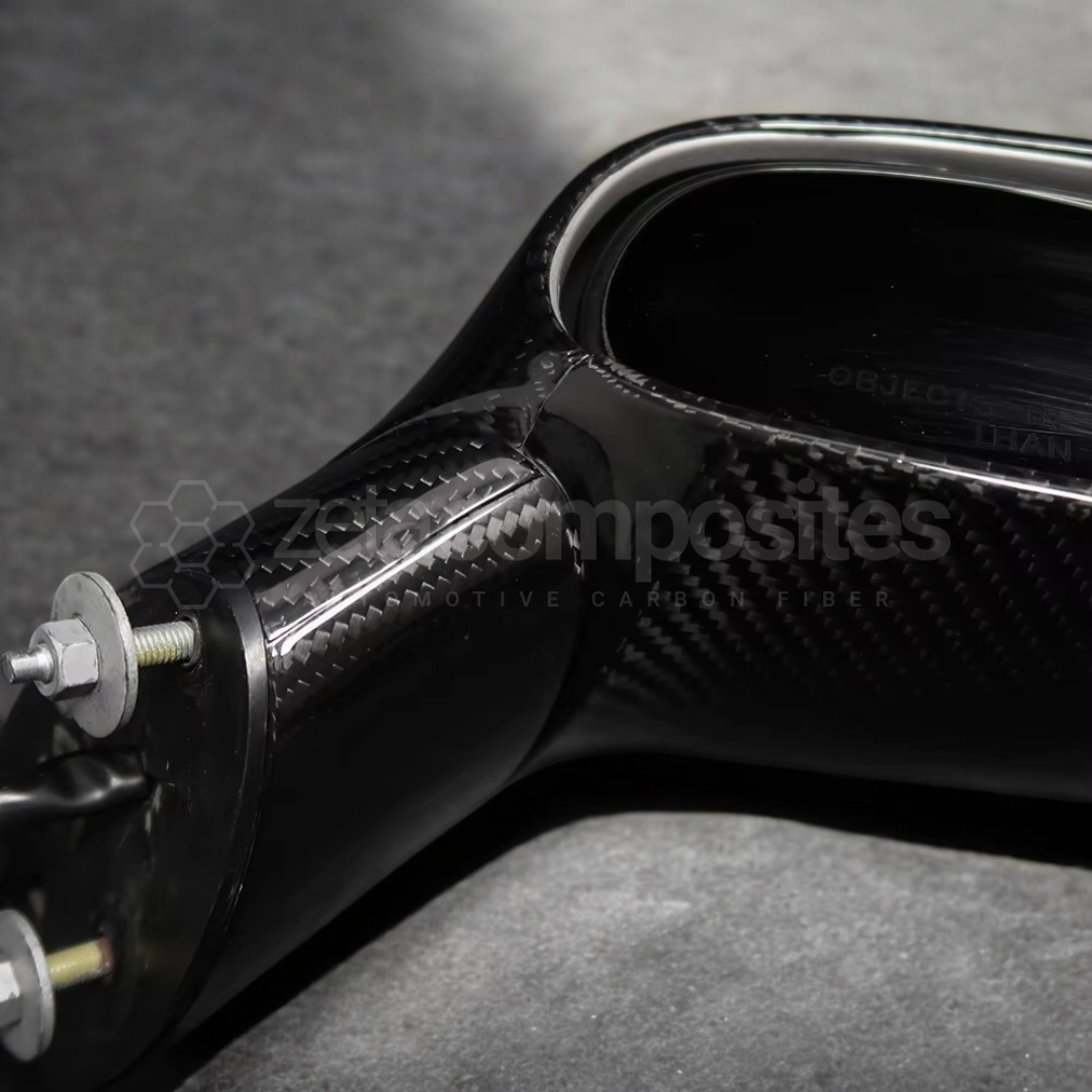 C6 Corvette Carbon Fiber Mirrors Caps Covers Set