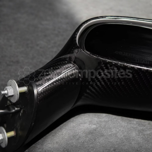 C6 Corvette Carbon Fiber Mirrors Caps Covers Set