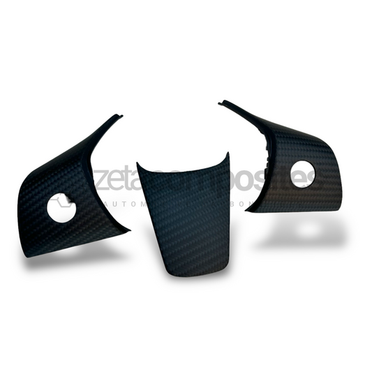 Tesla Carbon Fiber Steering Wheel Trim Replacement