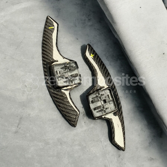 direct replacement carbon fiber paddle shifters for c7 corvette