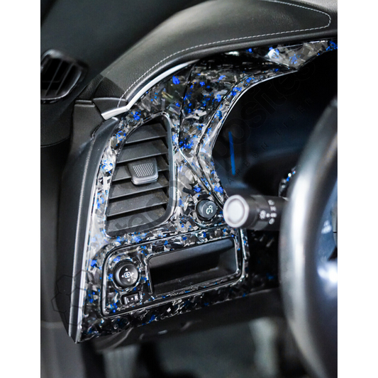 forged blue flakes carbon fiber interior c7 corvette
