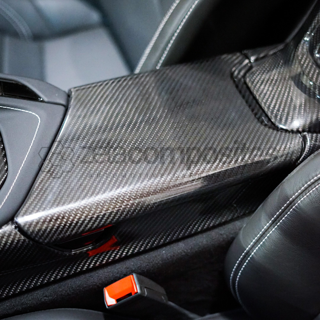 Carbon Fiber Center Console Cover C8 Corvette