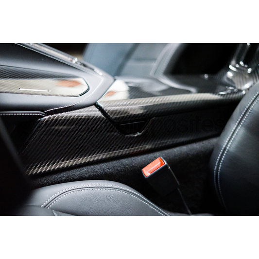 Carbon Fiber Center Console Sides Covers C8 Corvette