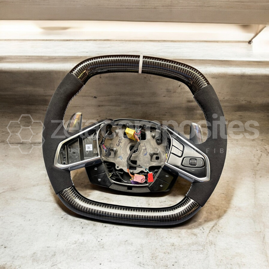 C8 Corvette 2020+ Customizable Carbon Fiber Steering Wheel