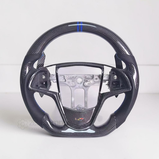 Carbon Fiber Steering Wheel for Cadillac V3 CTS ATS (14' - 20')