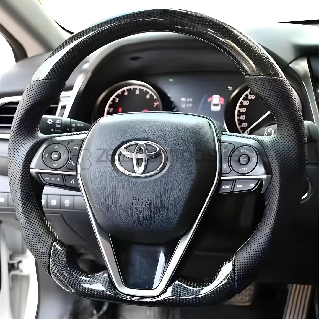 2018-2024 Toyota Camry Carbon Fiber Steering Wheel Customizable