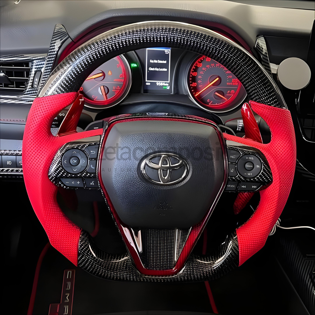 2018-2024 Toyota Camry Carbon Fiber Steering Wheel Customizable