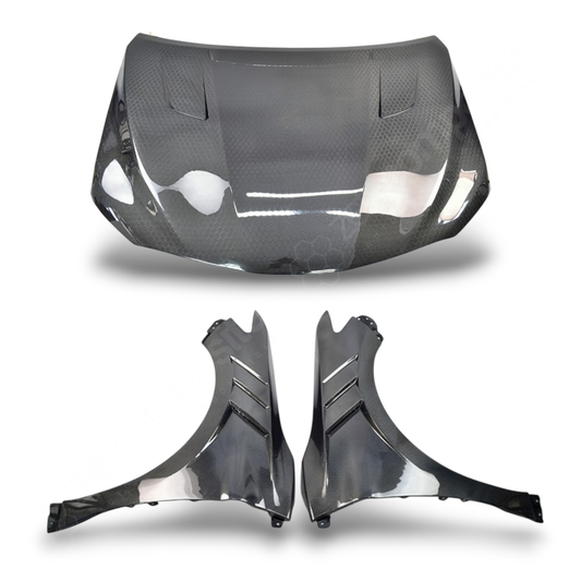 (2018'+) for Camry Carbon Fiber Hood & Fender Kit - Performance Style