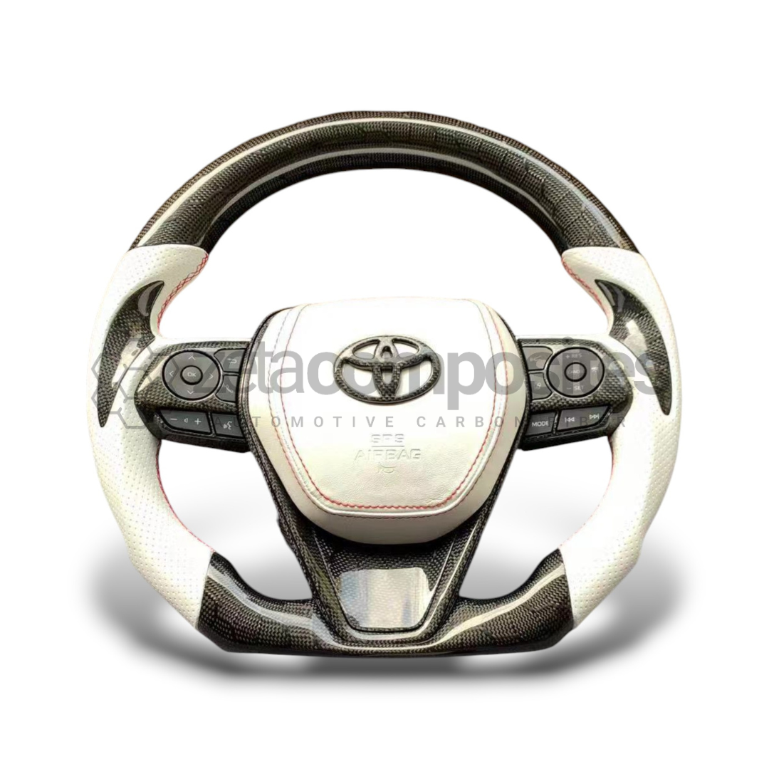 2018-2024 Toyota Camry Carbon Fiber Steering Wheel Customizable