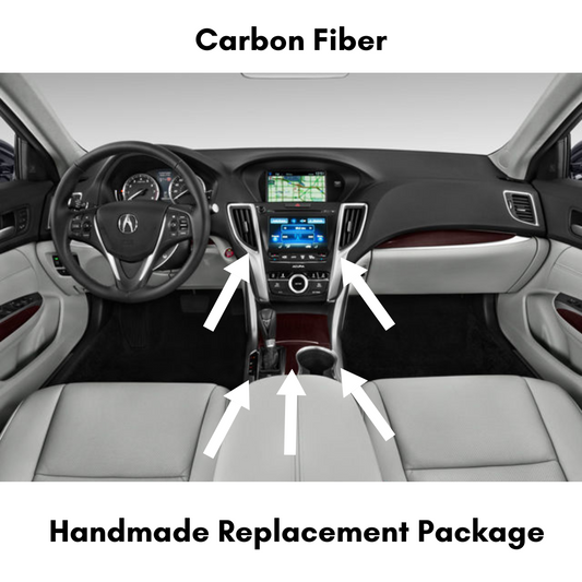 2015-2020 Acura TLX Carbon Fiber Interior Direct Replacement Kit