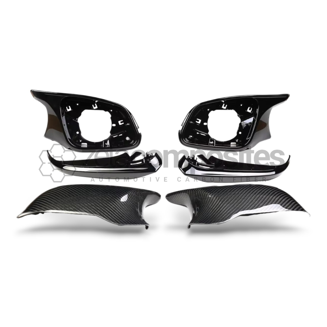 2013-2020 BMW Carbon Fiber Mirror Cap Replacement Housing Set