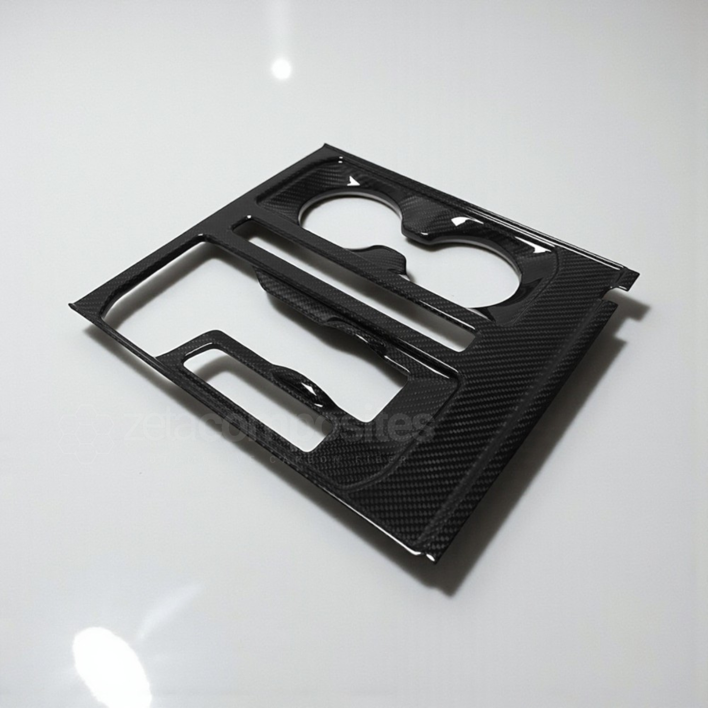Carbon Fiber Cup Holder Shifter Bezel Cover for F150 (2021'+)
