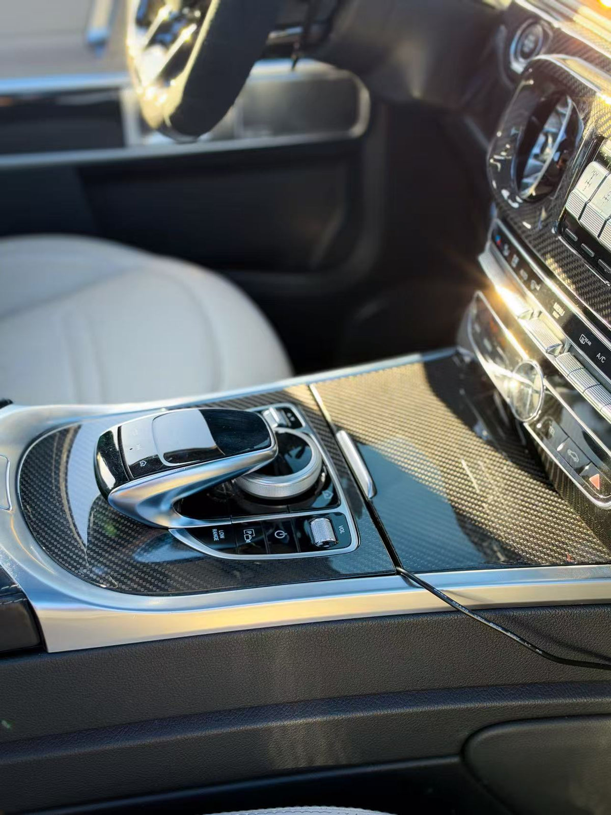 (2019'+) Mercedes G550 G63 Carbon Fiber Center Console Covers Precision