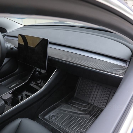 Real Carbon Fiber Dash Cover for Tesla Model 3 / Model Y