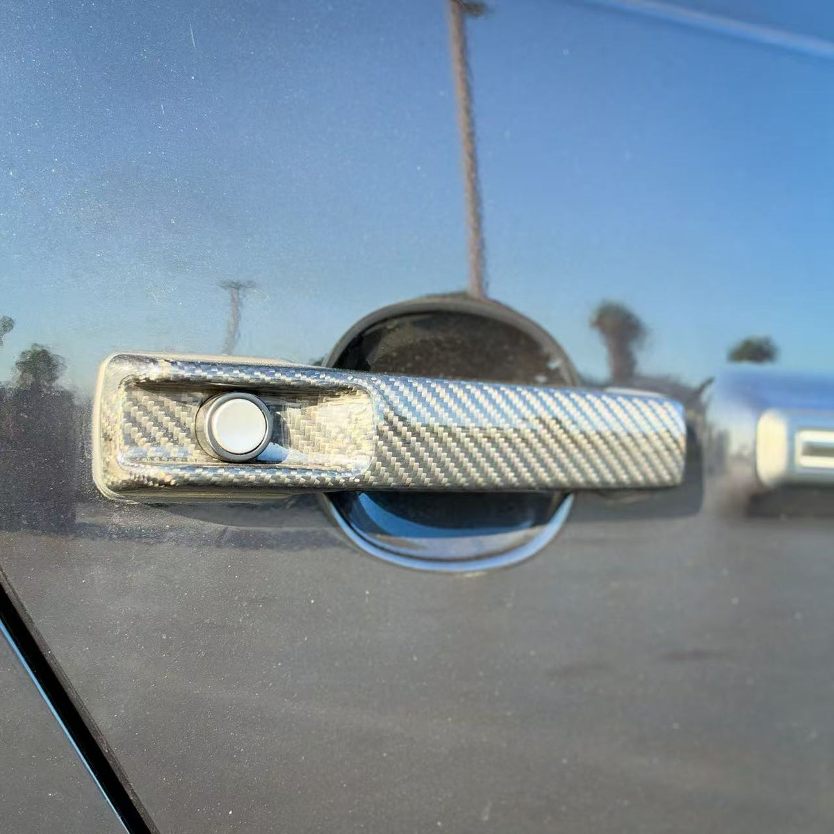 (2019'+) Mercedes G Wagon G550 G63 Carbon Fiber Door Handle Covers (Set of 5)