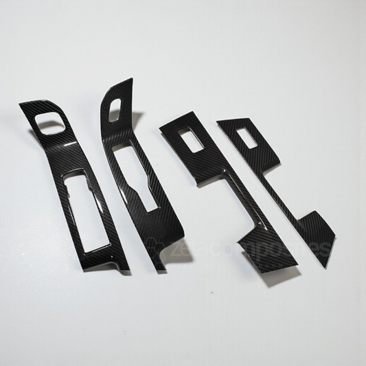 Real Carbon Fiber Door Trim Covers for 2021+ F150