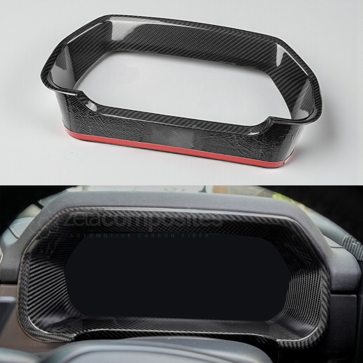 Carbon Fiber Gauge Insert Cover for F150 (2021'+)