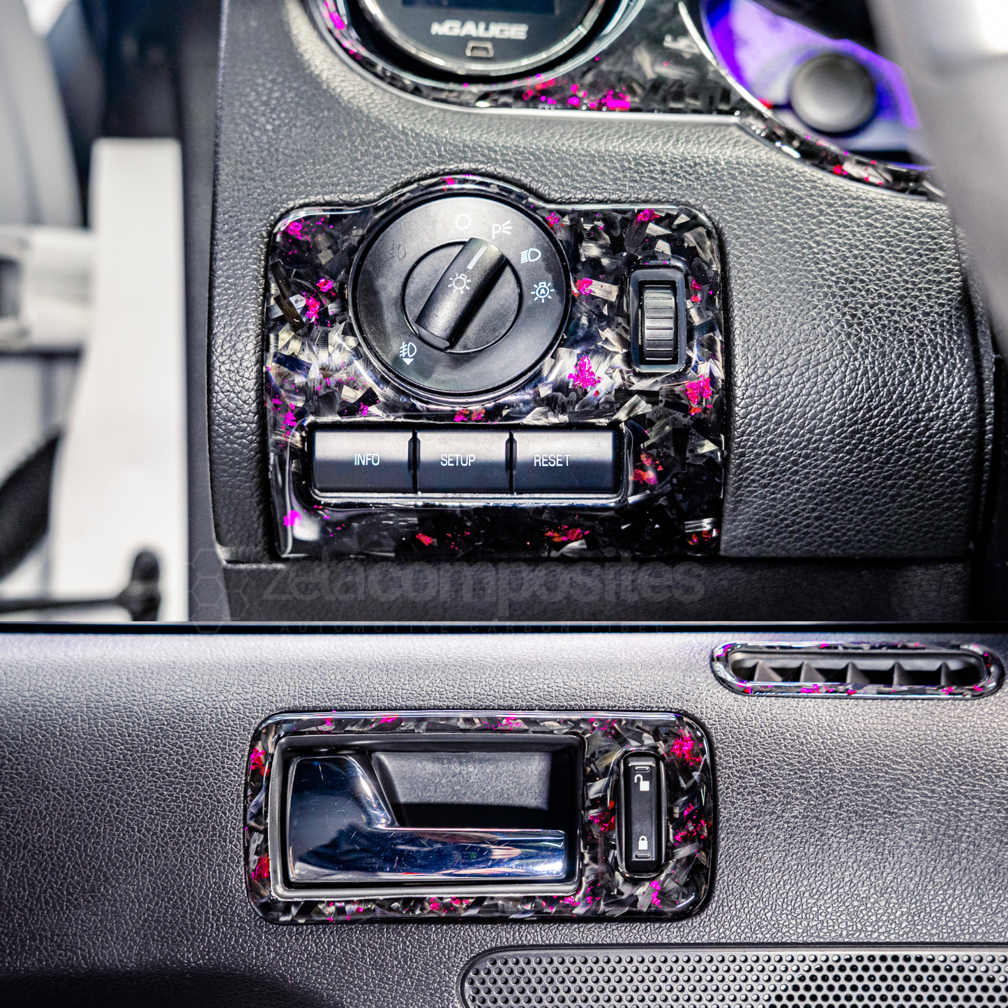 Mustang Carbon Fiber Interior Trim Kit Full for 2010-2014 S197