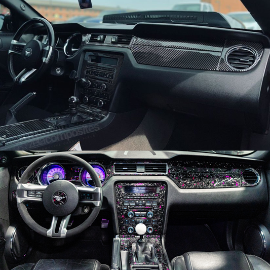 Mustang Carbon Fiber Interior Trim Kit Full for 2010-2014 S197