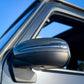 Mercedes G-Class carbon fiber mirror cap cover, installed on driver-side mirror