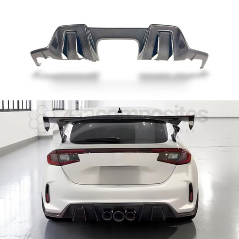 Na2 Type R Diffuser (2023'+) Honda Civic Type R Carbon Fiber Diffuser – ZetaComposites
