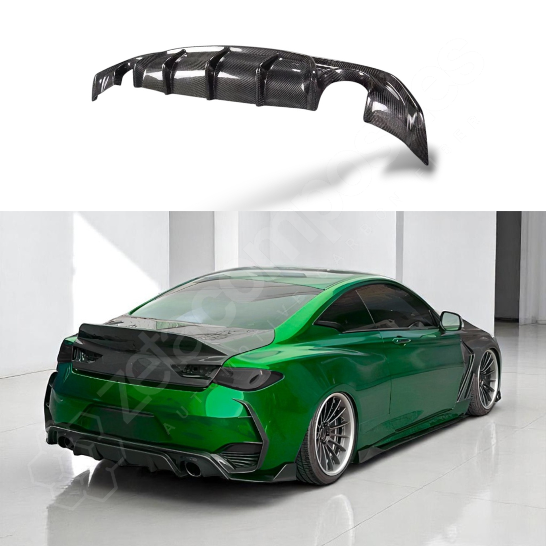 (2014'-2022') Infiniti Q60 Carbon Fiber Diffuser – ZetaComposites