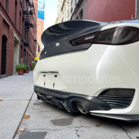 Carbon Fiber Diffuser and Rear Skirts for Infiniti Q60