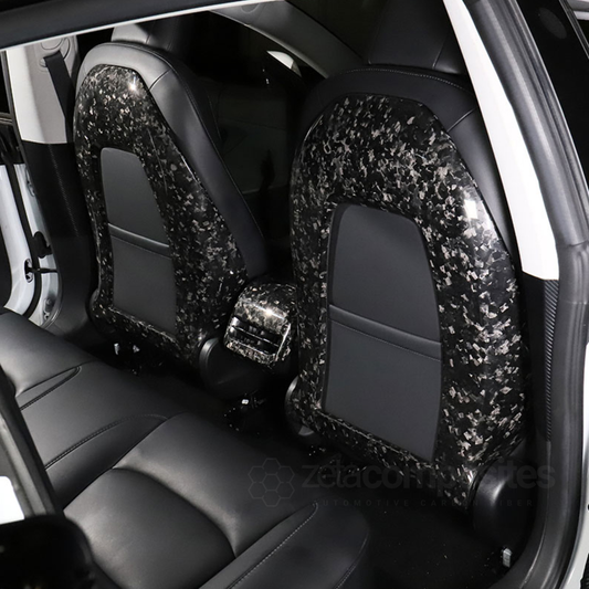 Real Carbon Fiber Seat Covers for Tesla Model 3 / Model Y