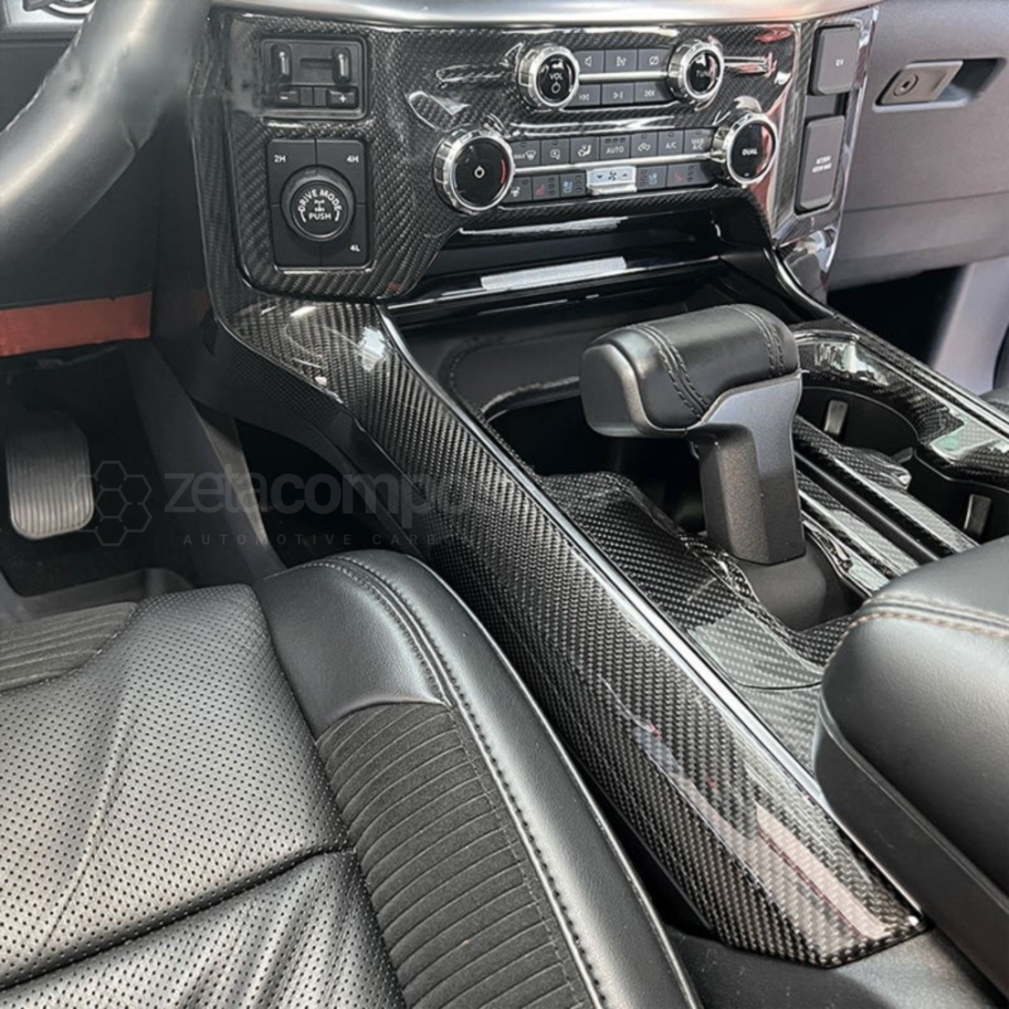 Carbon Fiber Center Console Side Covers for F150 (2021'+)