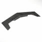 A black carbon fiber front splitter lip for a cadillac, shown on a clean white background with a faint watermark.