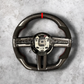red stripe carbon steering wheel mustang