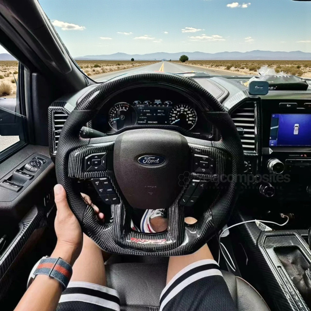 Carbon Fiber Steering Wheel for Ford F150 / Raptor (15'-20')