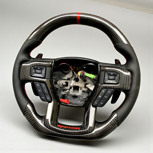 Carbon Fiber Steering Wheel for Ford F150 / Raptor (15'-20')