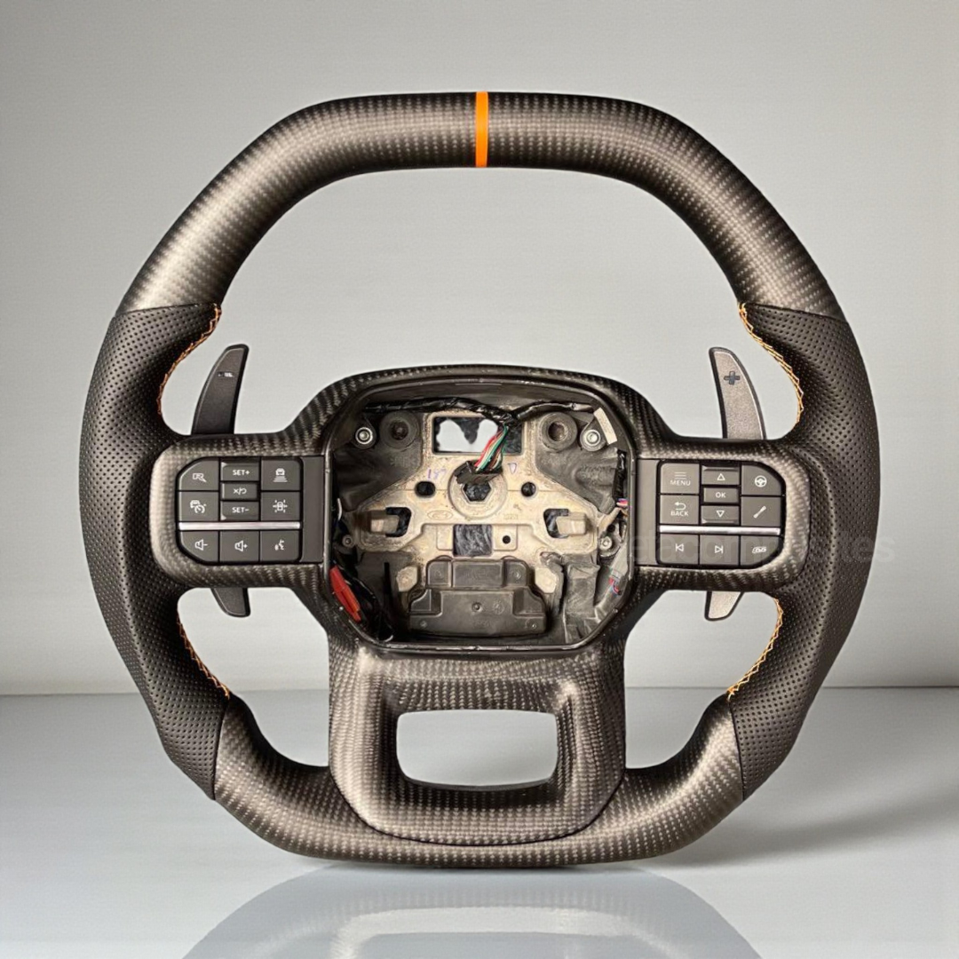 Carbon Fiber Steering Wheel for Ford F150 / Raptor 2021+